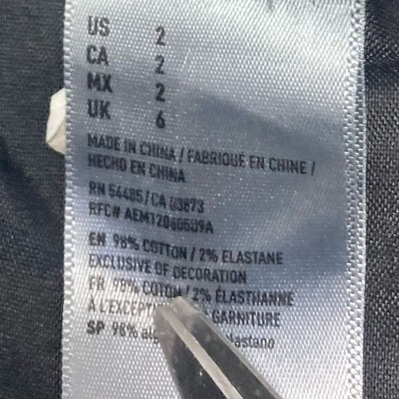 AMERICAN EAGLE‎ OUTFITTERS Women’s Miniskirt Black Stretch Size 2 - Picture 7 of 9